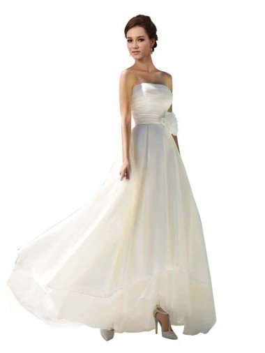 Shop Strapless A-Line Taffeta Wedding Dress Sydney