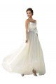 Strapless A-Line Taffeta Wedding Dress