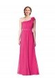 Full Length One Shoulder Chiffon Bridesmaid Dress