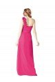 Full Length One Shoulder Chiffon Bridesmaid Dress