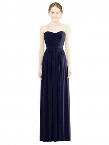 Shop Low Back Draped Strapless Chiffon Formal Bridesmaid Dress  Sydney