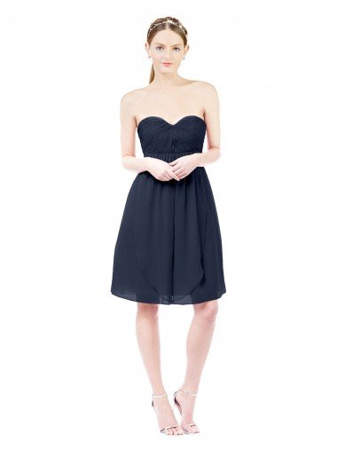 Shop Sweetheart Cocktail Knee Length Chiffon Cocktail Bridesmaid Dress Open Back Sydney