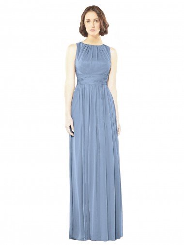 Shop Open Keyhole Back Bateau Neck Chiffon Bridesmaid Dress Sydney