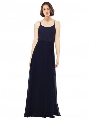 Shop Chiffon Bridesmaids Dress with Scoop Neckline Sydney