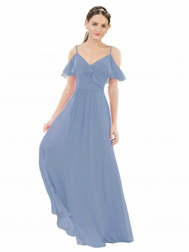 Shop Pleated One Shoulder A-Line Chiffon Bridesmaid Dress Sydney