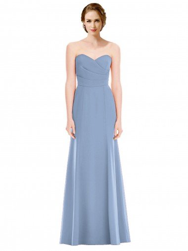 Shop Draped Strapless Sweetheart Trumpet Chiffon Bridesmaid Dress Sydney