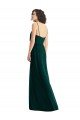 V-Neck Blouson Bodice Chiffon Maxi Bridesmaid Dress