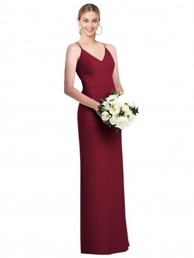 Shop Full Length Draped Blouson Back Chiffon Maxi Bridesmaid Dress Sydney