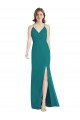 Criss Cross Back Mermaid Wrap Chiffon Bridesmaid Dress