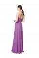 Braided Straps Cross Back Sweetheart Chiffon Bridesmaid Dress