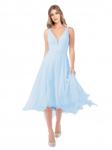 Shop Chiffon Midi Length Keyhole Back Cocktail Bridesmaid Dress Sydney