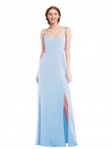 Shop Tie Back Cutout Maxi Formal Bridesmaid Dress with Front Slit Sydney