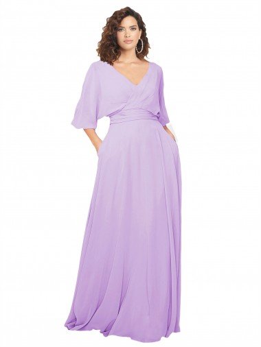 Shop Chiffon Bridesmaid Dress with Ruched Waist Sydney