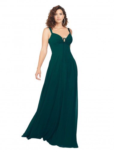 Shop Tied Bodice Sweetheart V-Neck Chiffon Bridesmaid Dress Sydney