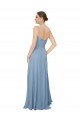 Draped Sweetheart Chiffon Bridesmaid Dress with Front Slit