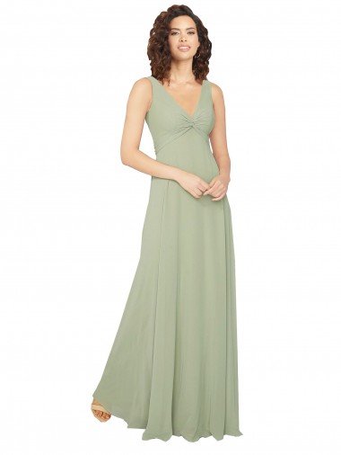 Shop Knotted Bodice Chiffon Bridesmaid Dress Sydney