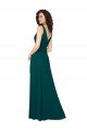 V-Neck Chiffon Bridesmaid Dress with Front Skirt Slit