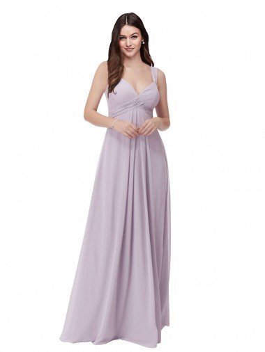 Shop Draped Chiffon Bridesmaid Dress with Sash Sydney