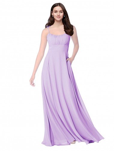 Shop Chiffon A-Line Chiffon Bridesmaids Dress with Ruched Bodice Sydney