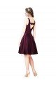 Classic Cocktail Knee Length Satin Bridesmaid Dress / Prom Dress with V Back and Bow Detail