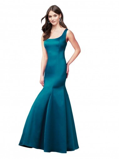 Shop Long Sleek Satin Bridesmaid Dress / Prom Dress with U-Back Sydney