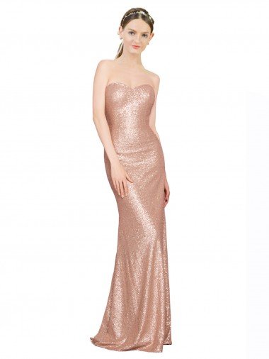 Shop Sweetheart Full Length Long Formal Sequin Bridesmaid Dress / Prom Dress Sydney