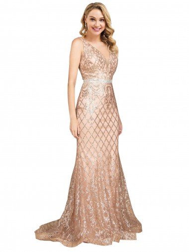 Shop Sleek Long Mermaid Formal Sparkling Sequin Bridesmaid Dress / Prom Dress Sydney