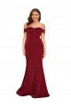 Off Shoulder Sleeves Sweetheart Neckline Long Formal Spandex Bridesmaid Dress / Prom Dress