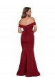 Off Shoulder Sleeves Sweetheart Neckline Long Formal Spandex Bridesmaid Dress / Prom Dress