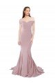 Off the Shoulder Mermaid Long Sweep Train Bridesmaid Dress / Prom Dress