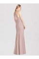 High Neck Cutout Halter Trumpet Bridesmaid Dress