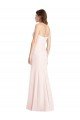 Strapless Crepe Trumpet Bridesmaid Dress / Prom Dress with Front Slit