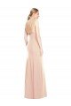 V-Spaghetti Strap Open Back Bateau Neck Trumpet Bridesmaid Dress / Prom Dress