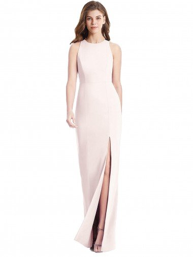 Shop Diamond Cutout Back Trumpet Bridesmaid Dress / Prom Dress with Front Slit Sydney