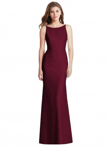 Shop Open Cowl Back Bateau Neck Trumpet Bridesmaid Dress Sydney