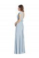 Bateau Neck Cap Sleeves Open Back Trumpet Bridesmaid Dress / Prom Dress