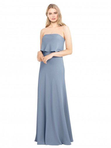 Shop High Neck Sheath Sleeveless Stretch Formal Crepe Bridesmaid Dress / Prom Dress Sydney