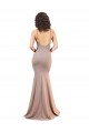 Fishtail Shape V-Neck Formal Crepe Bridesmaid Dress / Prom Dress with Slit