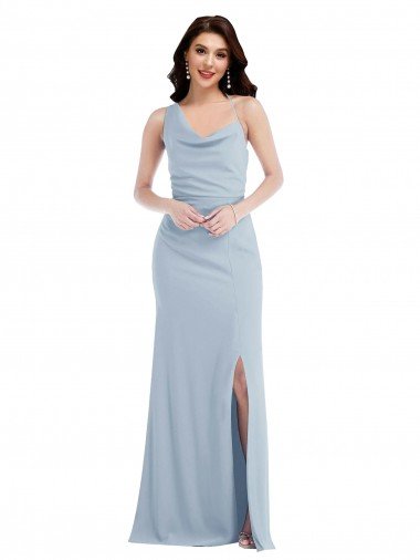 Shop One Shoulder Draped Cowl Neck Maxi Bridesmaid Dress / Prom Dress Sydney