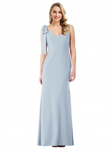 Shop V-Back Bow Shoulder Trumpet Bridesmaid Dress / Prom Dress Sydney