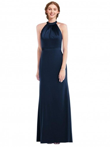 Shop High Neck Open Back Long Maxi Bridesmaid Dress / Prom Dress Sydney