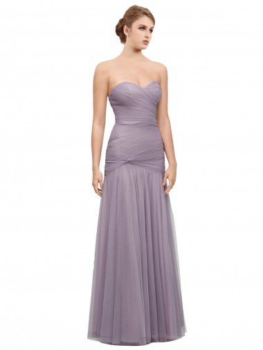 Shop Draped Long Mermaid Sweetheart Tulle Bridesmaid Dress Sydney