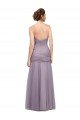 Draped Long Mermaid Sweetheart Tulle Bridesmaid Dress