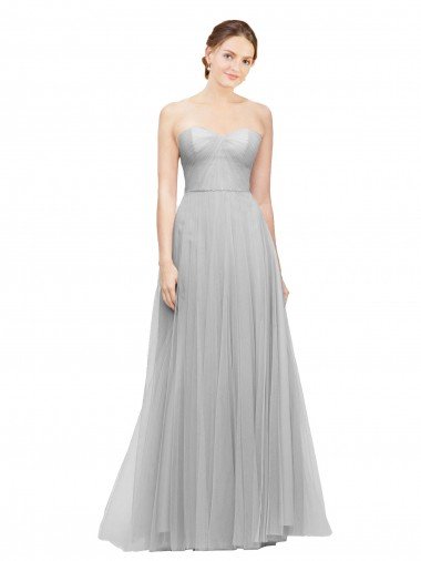 Shop Long Twisted Sweetheart Neckline Tulle Bridesmaid Dress Sydney