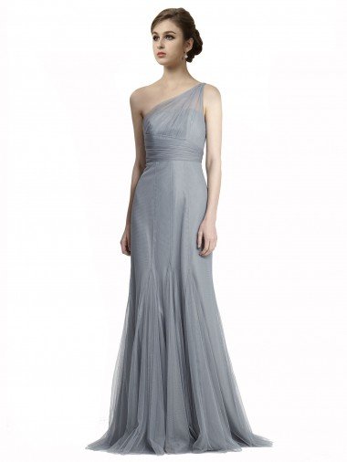 Shop One Shoulder Tulle Fit and Flare Bridesmaid Dress Sydney