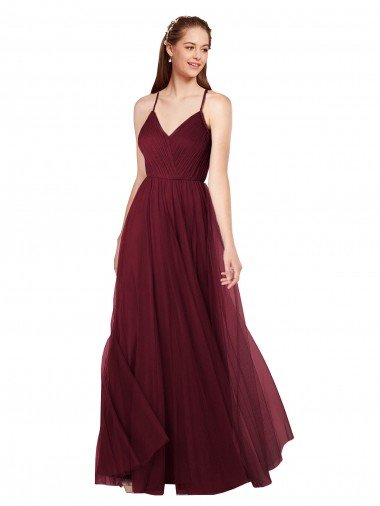 Shop Beach-inspired Sweetheart Tulle Long Bridesmaid Dress Sydney